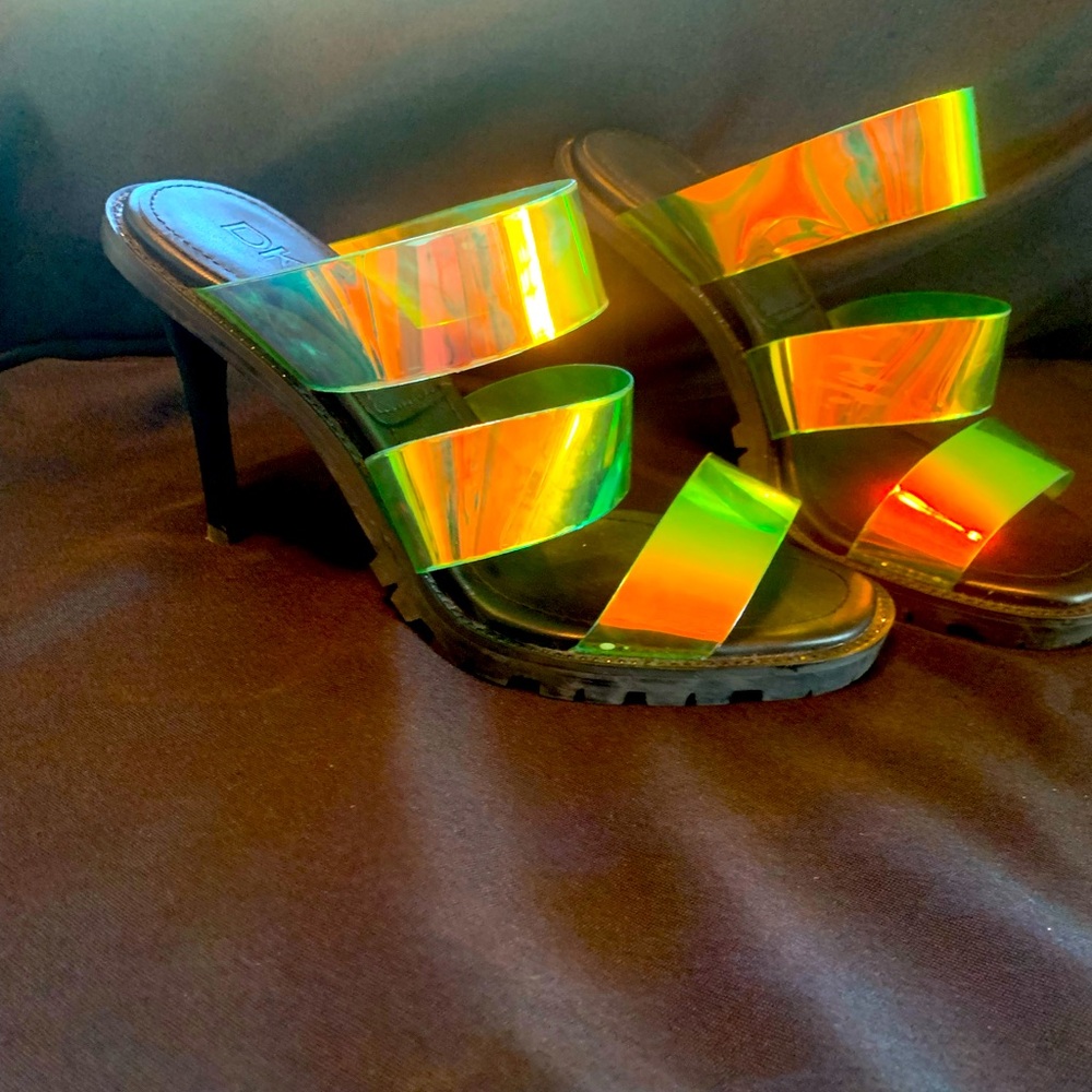 DKNY Black Iridescent High Heels